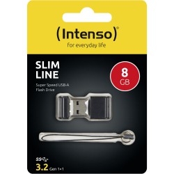 Buy STICK 8GB USB 3.0 Intenso - 3532460 - Slim Line Black, USB 3.0, 8GB in Cyprus, Nicosia, Limassol, Larnaka, Pafos