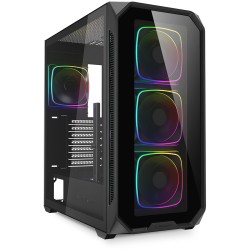 Buy Sharkoon AK5G RGB ATX Case - AK5G - Black, Glass Panel in Cyprus, Nicosia, Limassol, Larnaka, Pafos
