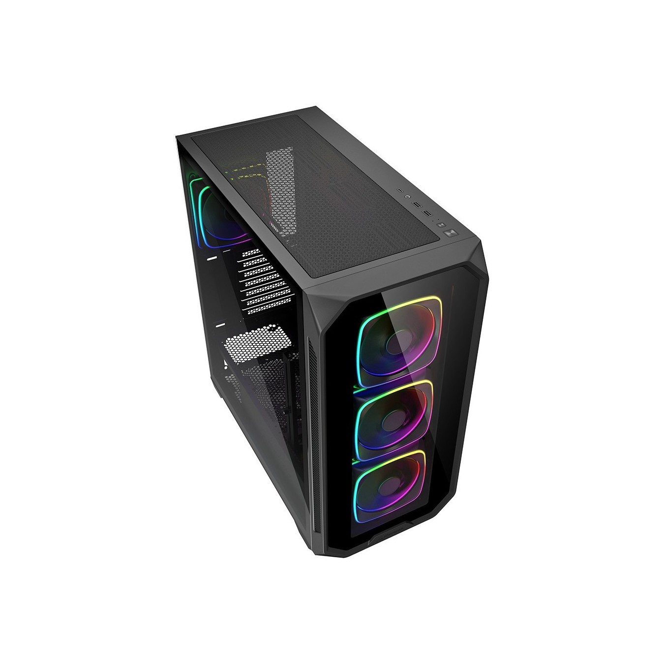Sharkoon AK5G RGB ATX Case - AK5G - Black, Glass Panel — Buy in Cyprus with Fast Delivery