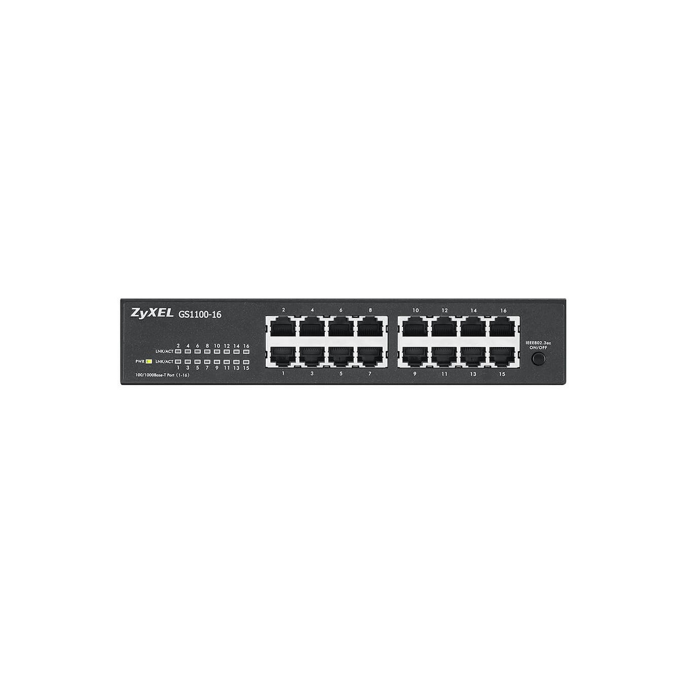 16P Zyxel GS1100-16 V3 RM - GS1100-16 V3 RM - 16-port Gigabit rack-mount switch — Buy in Cyprus with Fast Delivery