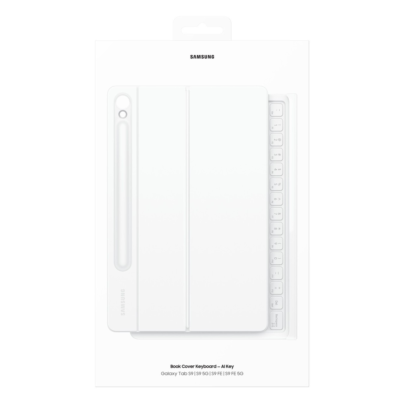 Samsung Book Cover Keyboard for Galaxy Tab S9 FE - White — Buy in Cyprus with Fast Delivery