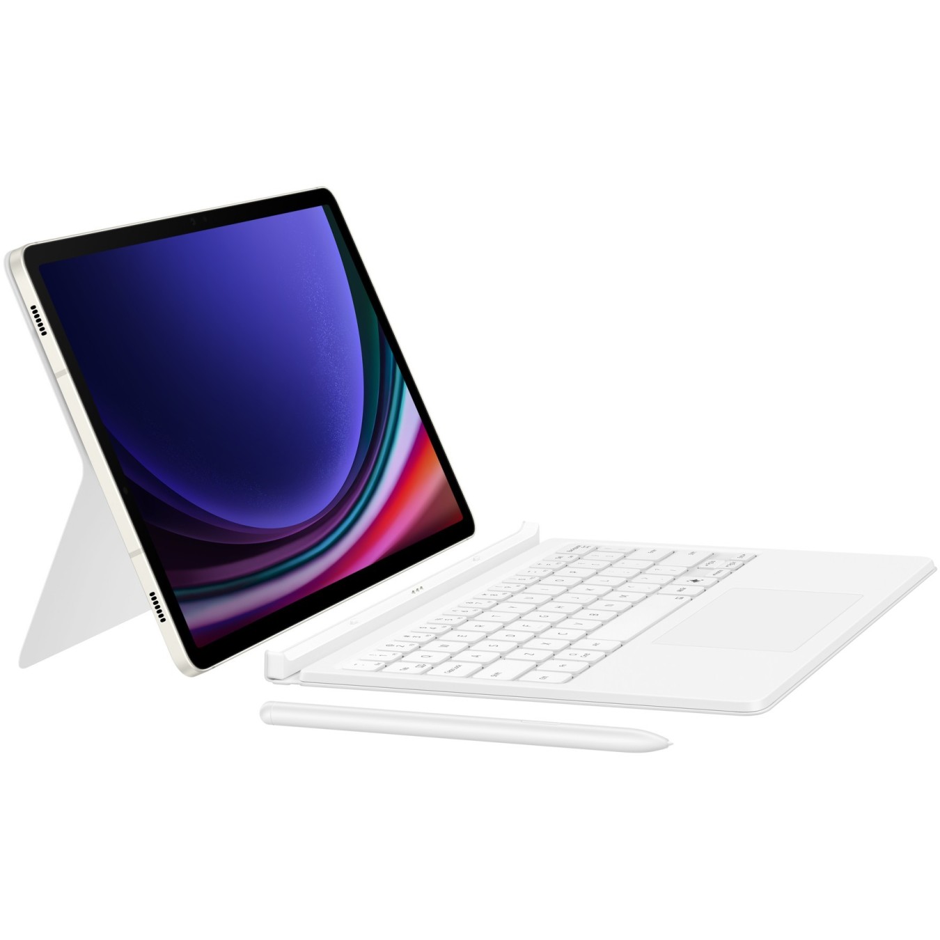 Samsung Book Cover Keyboard for Galaxy Tab S9 FE - White — Buy in Cyprus with Fast Delivery