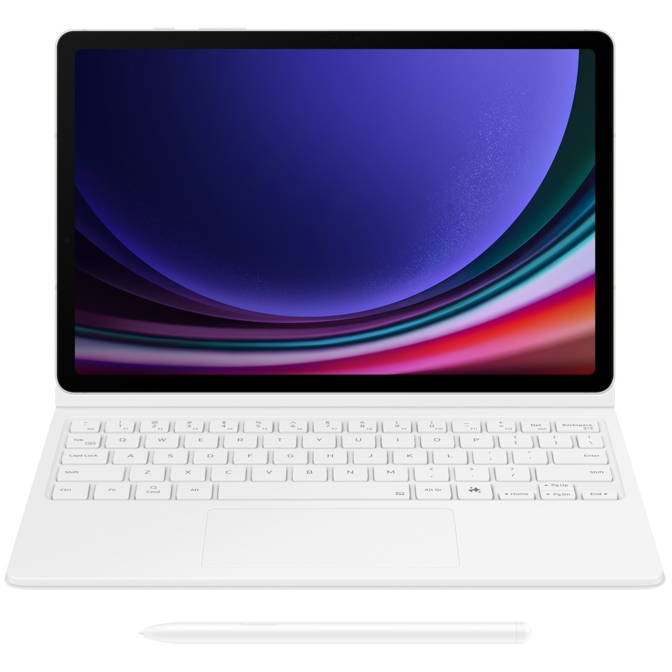 Samsung Book Cover Keyboard for Galaxy Tab S9 FE - White — Buy in Cyprus with Fast Delivery