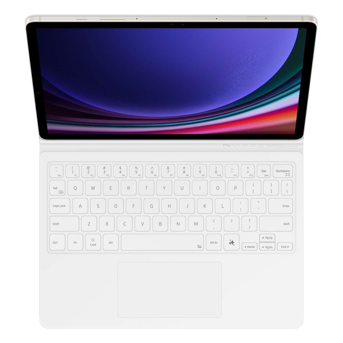 Samsung Book Cover Keyboard for Galaxy Tab S9 FE - White — Buy in Cyprus with Fast Delivery