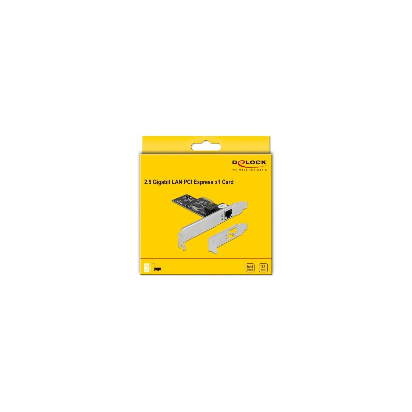 DELOCK PCIe x1 Network Card with 1x RJ45 2.5GbE LAN - i225 — Buy in Cyprus with Fast Delivery