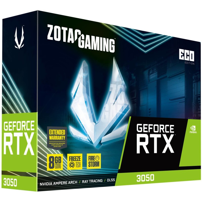 Buy RTX 3050 8GB ZOTAC Gaming ECO GDDR6 - RTX 3050 - 8GB GDDR6, PCIe 4.0 in Cyprus, Nicosia, Limassol, Larnaka, Pafos