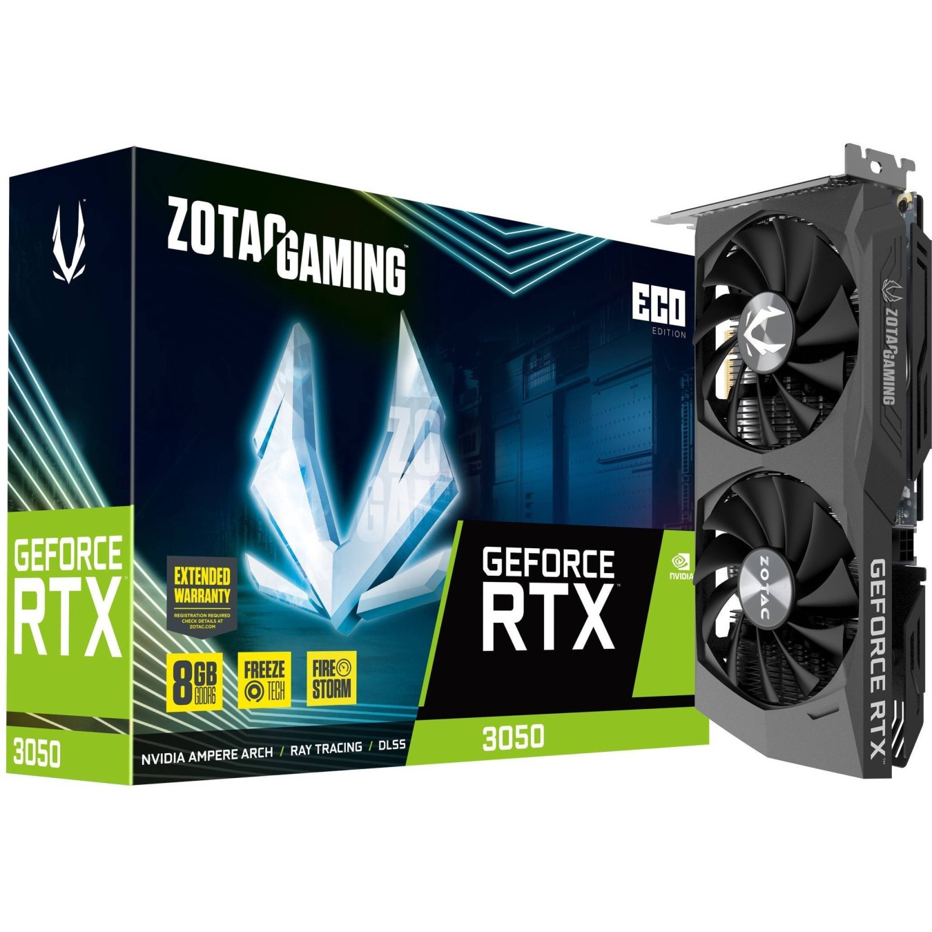 RTX 3050 8GB ZOTAC Gaming ECO GDDR6 - RTX 3050 - 8GB GDDR6, PCIe 4.0 — Buy in Cyprus with Fast Delivery