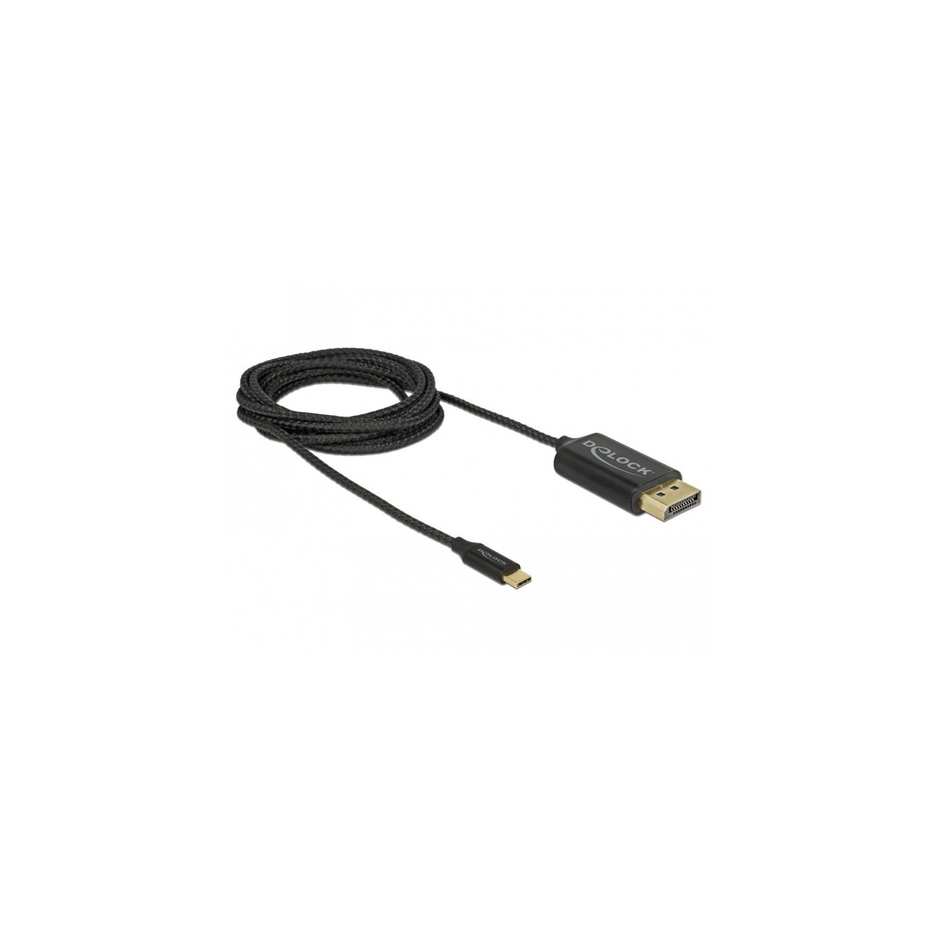 DELOCK USB-C to DisplayPort Cable DP Alt Mode 4K 60Hz 2m coaxial — Buy in Cyprus with Fast Delivery