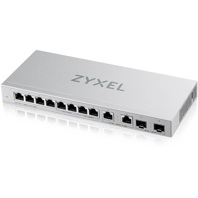 Buy 10+2P Zyxel XGS1010-12 V2 - XGS1010-12 V2 - Smart Web-managed, 12-Port Gigab... in Cyprus, Nicosia, Limassol, Larnaka, Pafos