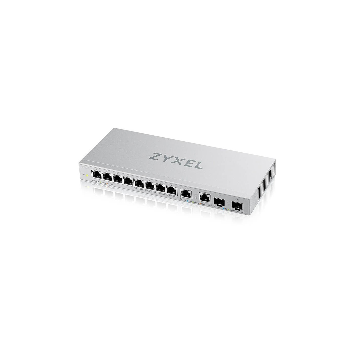 10+2P Zyxel XGS1010-12 V2 - XGS1010-12 V2 - Smart Web-managed, 12-Port Gigabit Switch — Buy in Cyprus with Fast Delivery