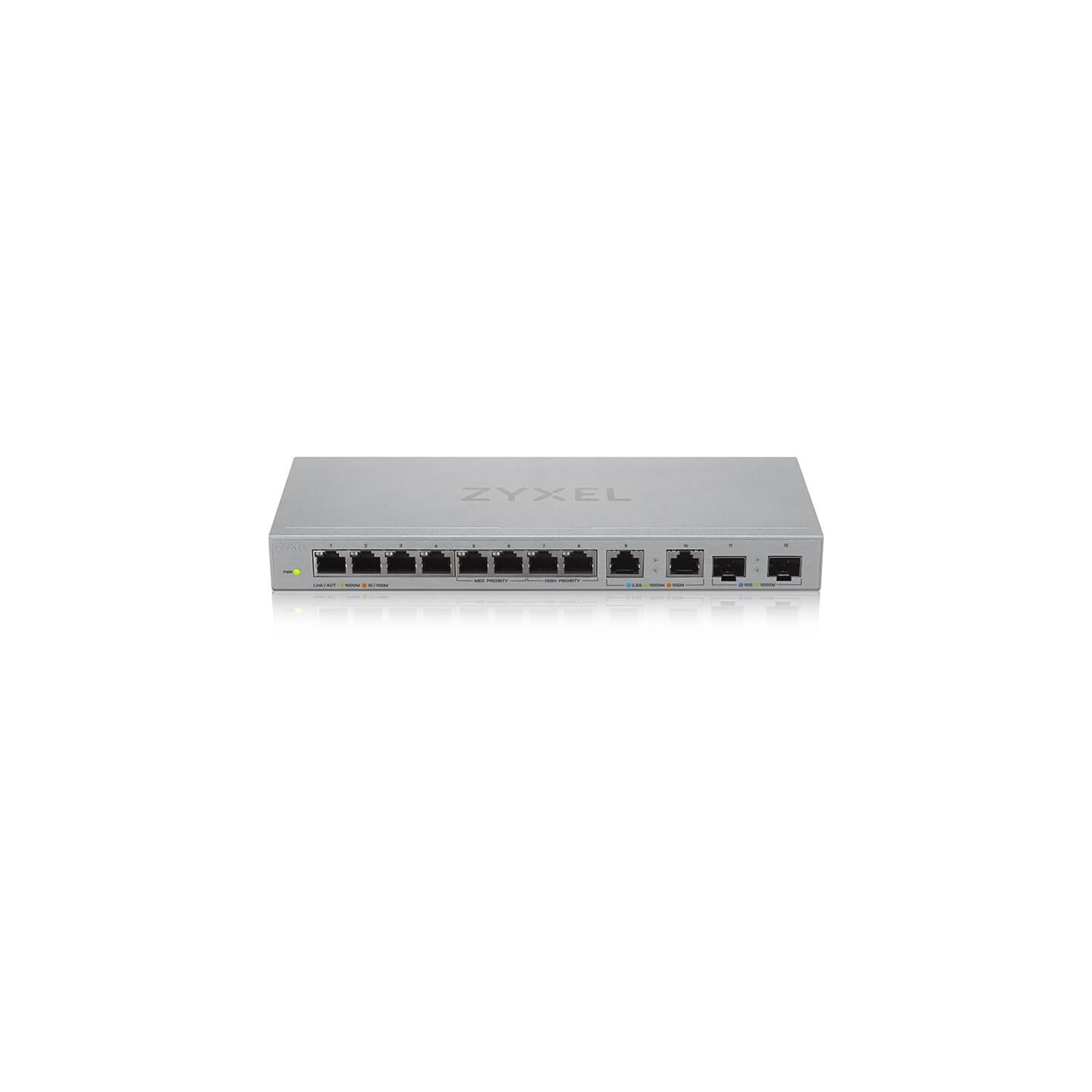 10+2P Zyxel XGS1010-12 V2 - XGS1010-12 V2 - Smart Web-managed, 12-Port Gigabit Switch — Buy in Cyprus with Fast Delivery