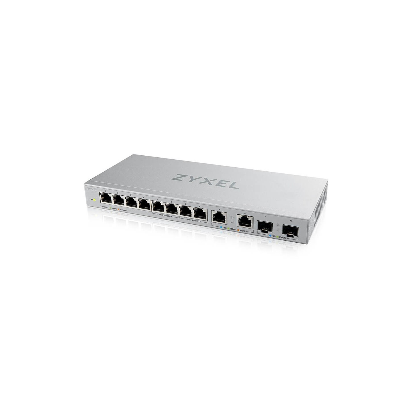 10+2P Zyxel XGS1010-12 V2 - XGS1010-12 V2 - Smart Web-managed, 12-Port Gigabit Switch — Buy in Cyprus with Fast Delivery