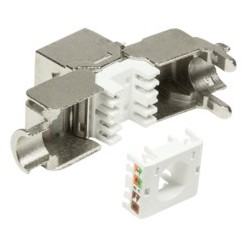 Buy LogiLink Keystone CAT6a RJ45 Jack STP Shielded, AWG 22-26, 360° Tool-free in Cyprus, Nicosia, Limassol, Larnaka, Pafos