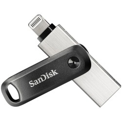 Buy STICK 64GB USB 3.1 SanDisk iXpand Go Apple Lightning - Black/Silver in Cyprus, Nicosia, Limassol, Larnaka, Pafos