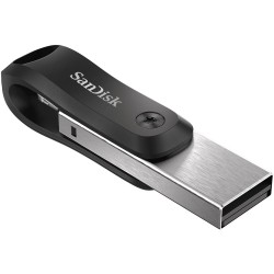 Buy STICK 64GB USB 3.1 SanDisk iXpand Go Apple Lightning - Black/Silver in Cyprus, Nicosia, Limassol, Larnaka, Pafos