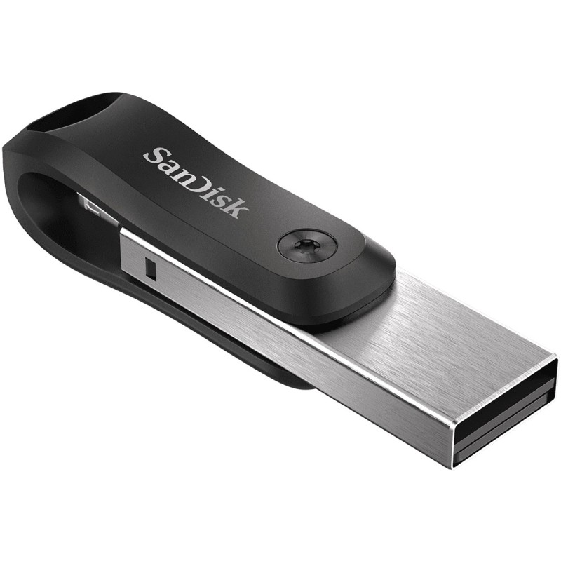Buy STICK 64GB USB 3.1 SanDisk iXpand Go Apple Lightning - Black/Silver in Cyprus, Nicosia, Limassol, Larnaka, Pafos