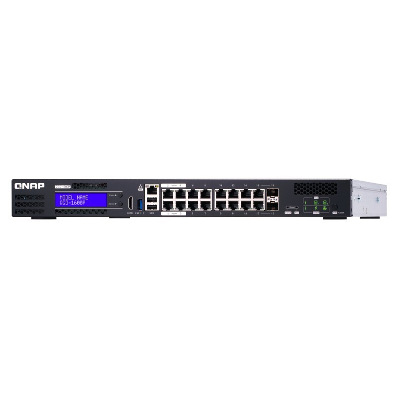 Buy QNAP QGD-1600P-4G PoE Switch - QGD-1600P-4G - 16+4 Ports, PoE, Gigabit, Rack... in Cyprus, Nicosia, Limassol, Larnaka, Pafos