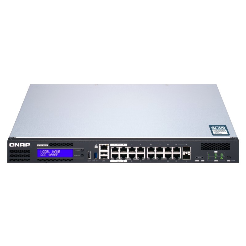 Buy QNAP QGD-1600P-4G PoE Switch - QGD-1600P-4G - 16+4 Ports, PoE, Gigabit, Rack... in Cyprus, Nicosia, Limassol, Larnaka, Pafos