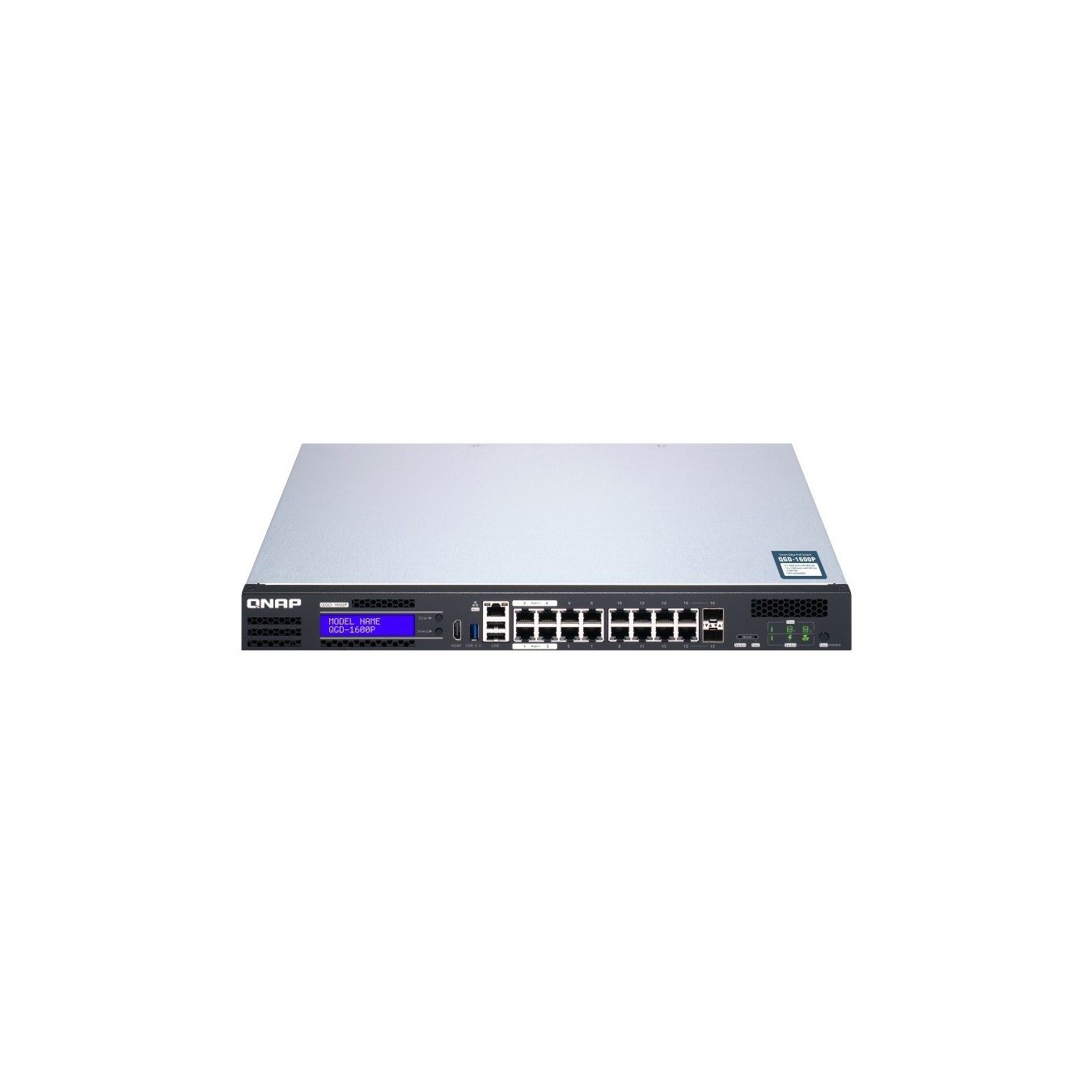 QNAP QGD-1600P-4G PoE Switch - QGD-1600P-4G - 16+4 Ports, PoE, Gigabit, Rackmount — Buy in Cyprus with Fast Delivery