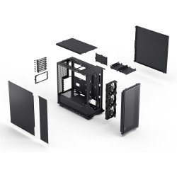 Buy Midi Fractal Epoch Black Solid - Mid Tower PC Case in Cyprus, Nicosia, Limassol, Larnaka, Pafos