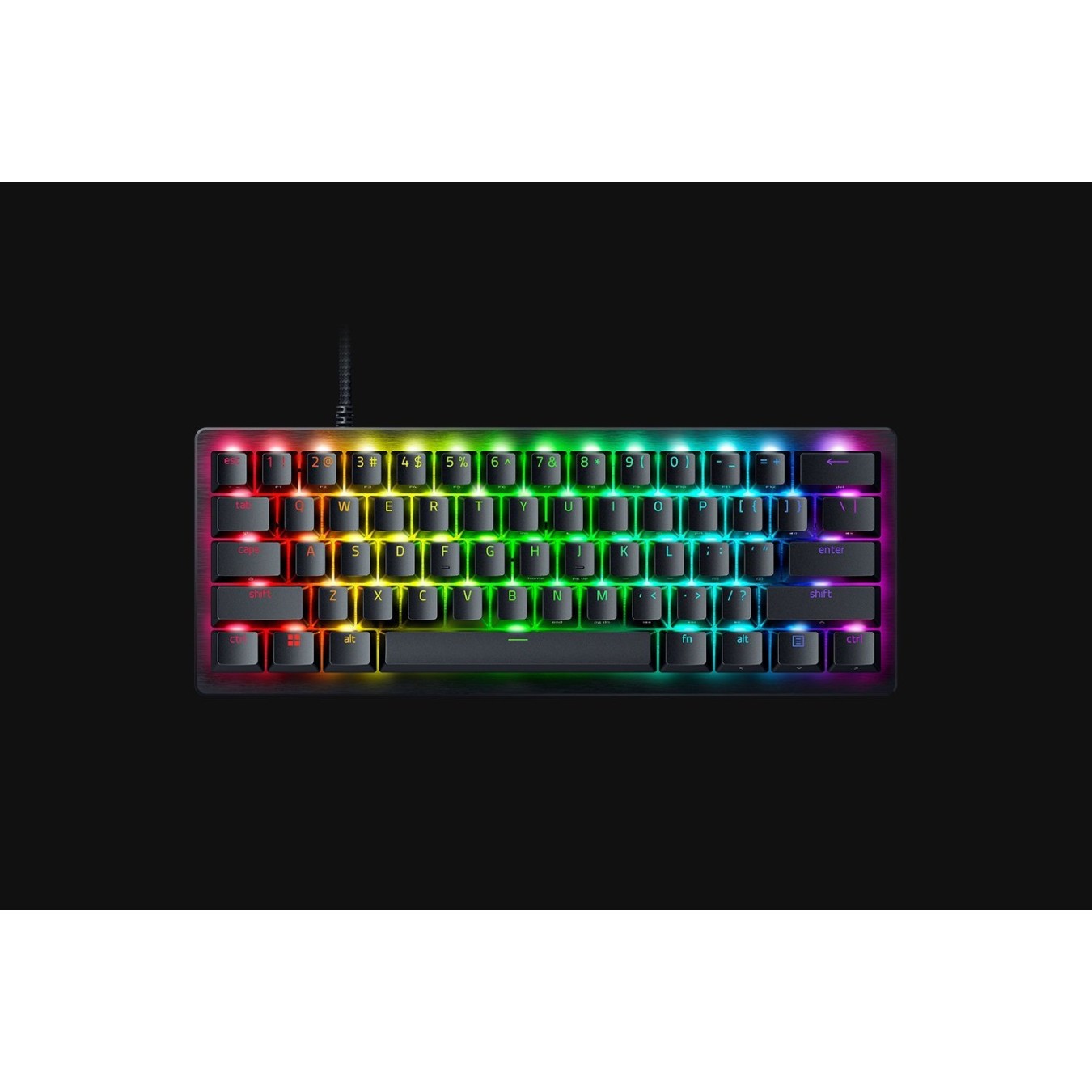 Razer Huntsman V3 Mini - V3 Mini - DE layout, 60% keyboard, Per-Key RGB, Optical Switch, Wired USB