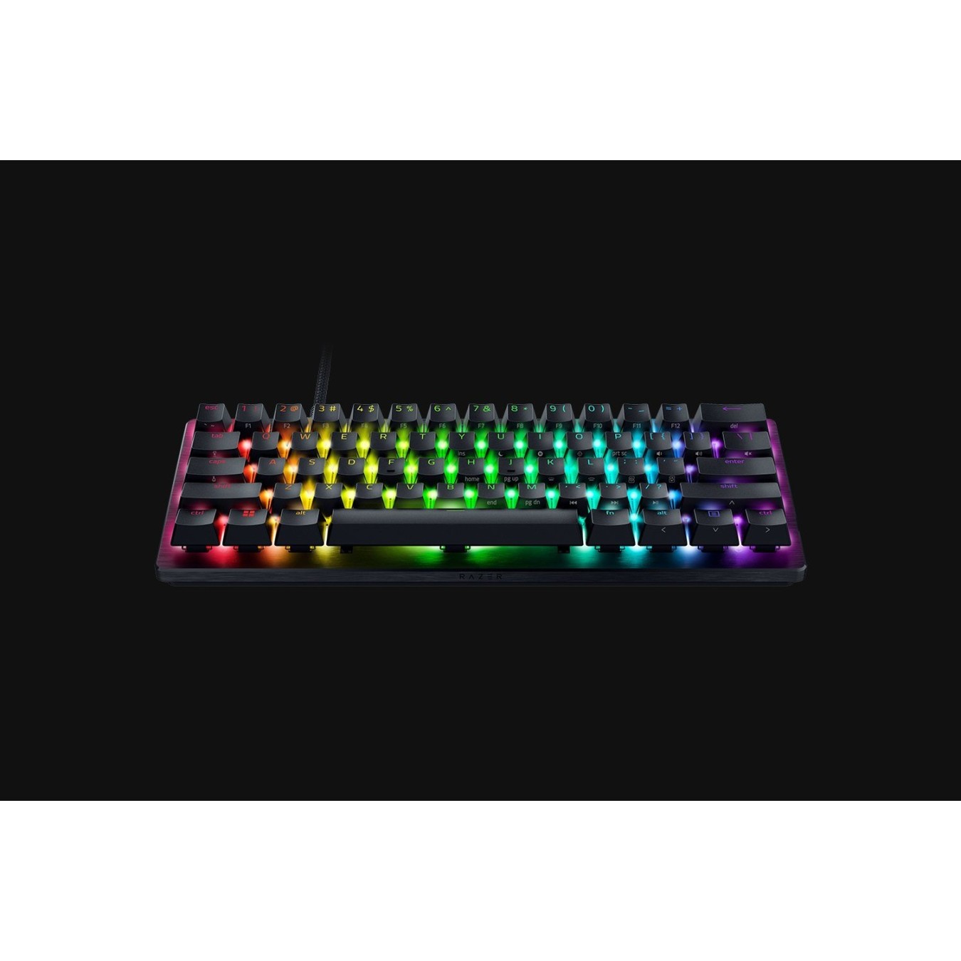 Razer Huntsman V3 Mini - V3 Mini - DE layout, 60% keyboard, Per-Key RGB, Optical Switch, Wired USB