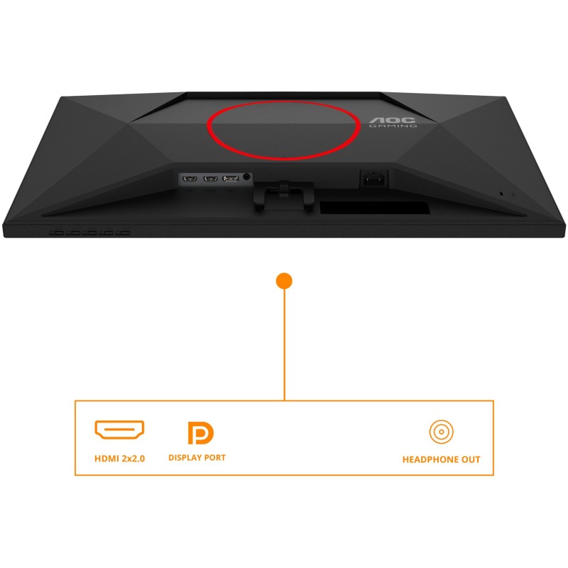 Buy AOC 68.6cm (27') 27G4HRE - 27in Flat Monitor - Black/Red in Cyprus, Nicosia, Limassol, Larnaka, Pafos