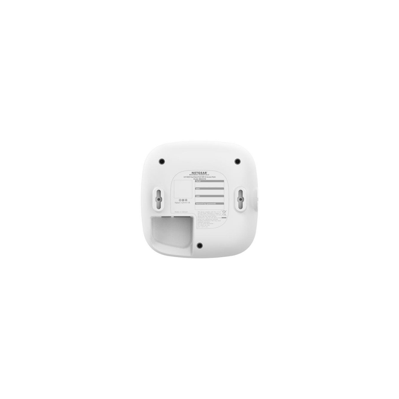 NETGEAR WAX210-100EUS - AX1800 PoE Access Point - Indoor, Wi-Fi 6, 1x1GbE, Cloud-managed — Buy in Cyprus with Fast Delivery
