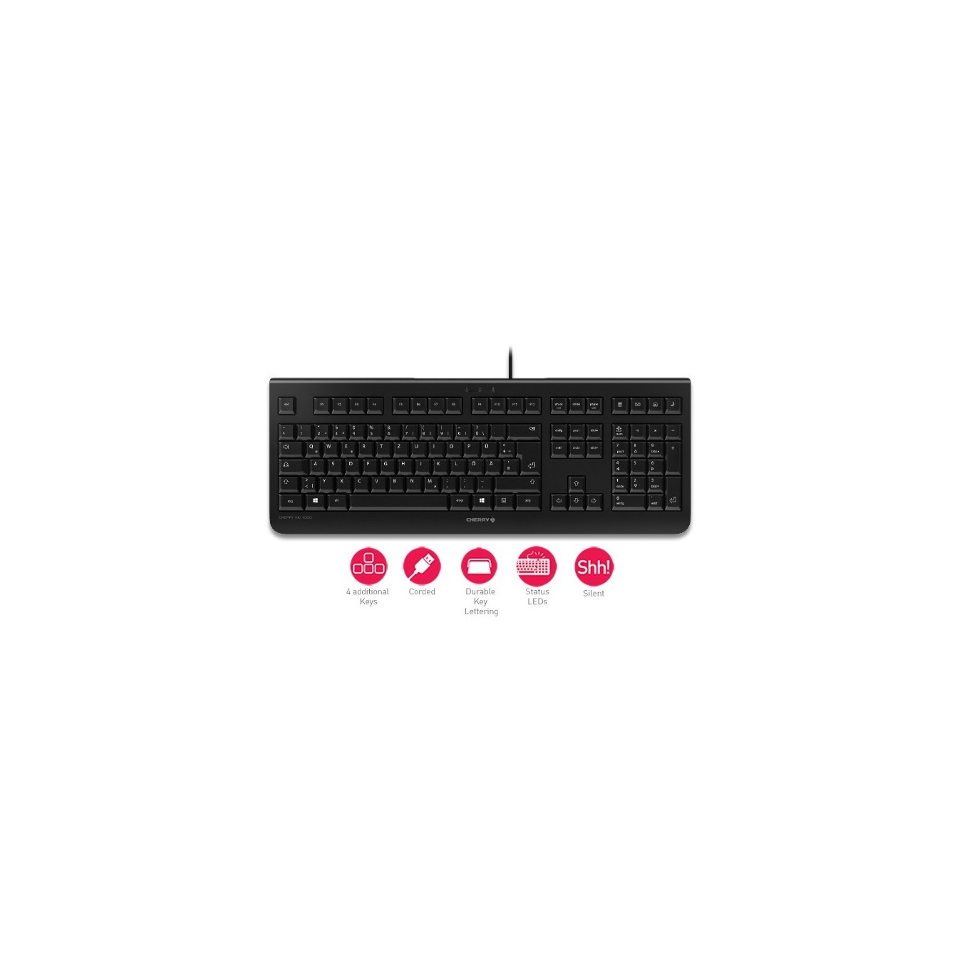 Cherry KC1000 - KC1000 - (Black, 100% Full-Size) — Buy in Cyprus with Fast Delivery