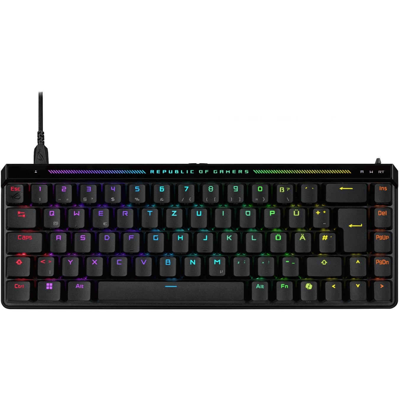 ROG Falchion ACE HFX Wireless Keyboard - Falchion ACE HFX - 65% form factor, Per-Key RGB, Tri-Mode