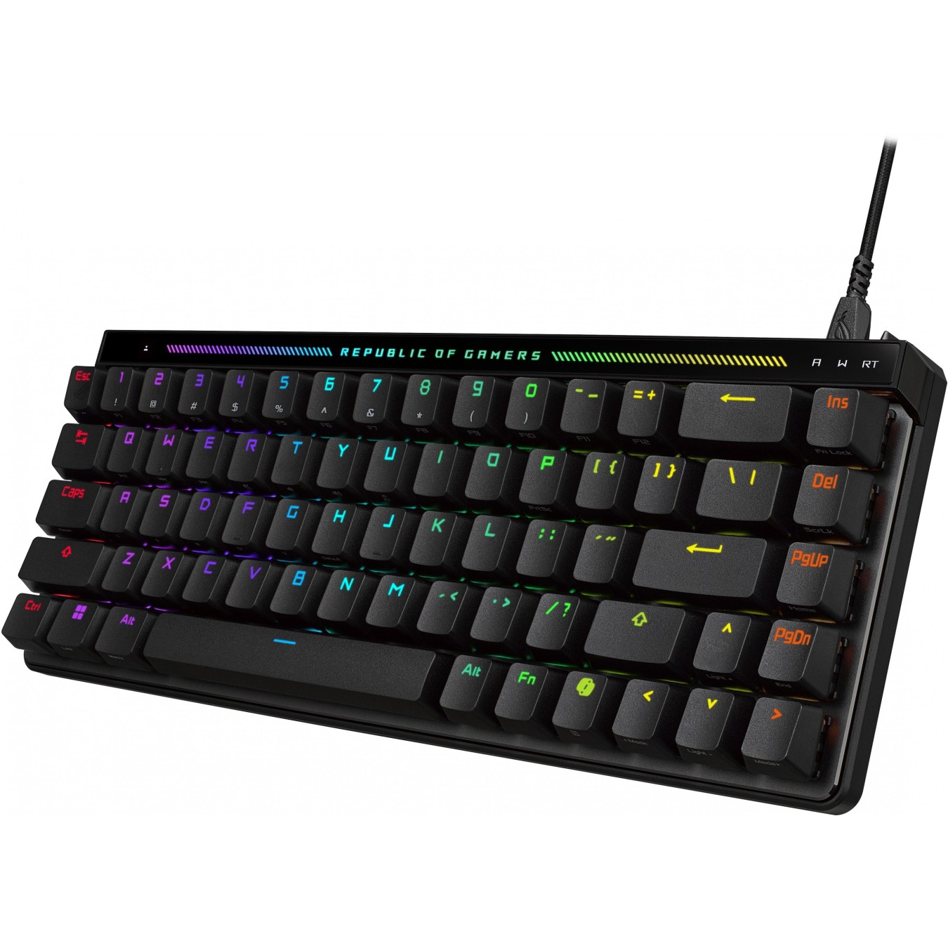ROG Falchion ACE HFX Wireless Keyboard - Falchion ACE HFX - 65% form factor, Per-Key RGB, Tri-Mode
