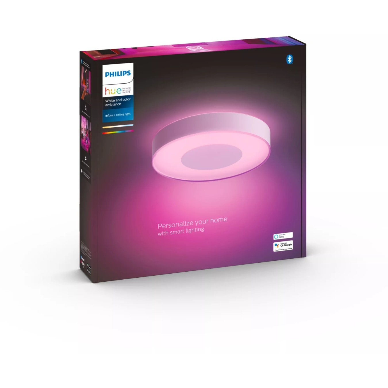 Philips Hue White & Color Ambiance Infuse Ceiling Light - RGB, White Finish, 4500 lm — Buy in Cyprus with Fast Delivery
