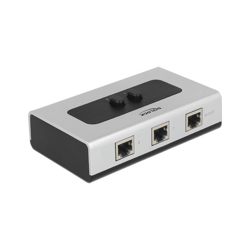 Buy DELOCK RJ45 10/100/1000 Mbps 2-Port Manual Bidirectional Switch - Characteri... in Cyprus, Nicosia, Limassol, Larnaka, Pafos