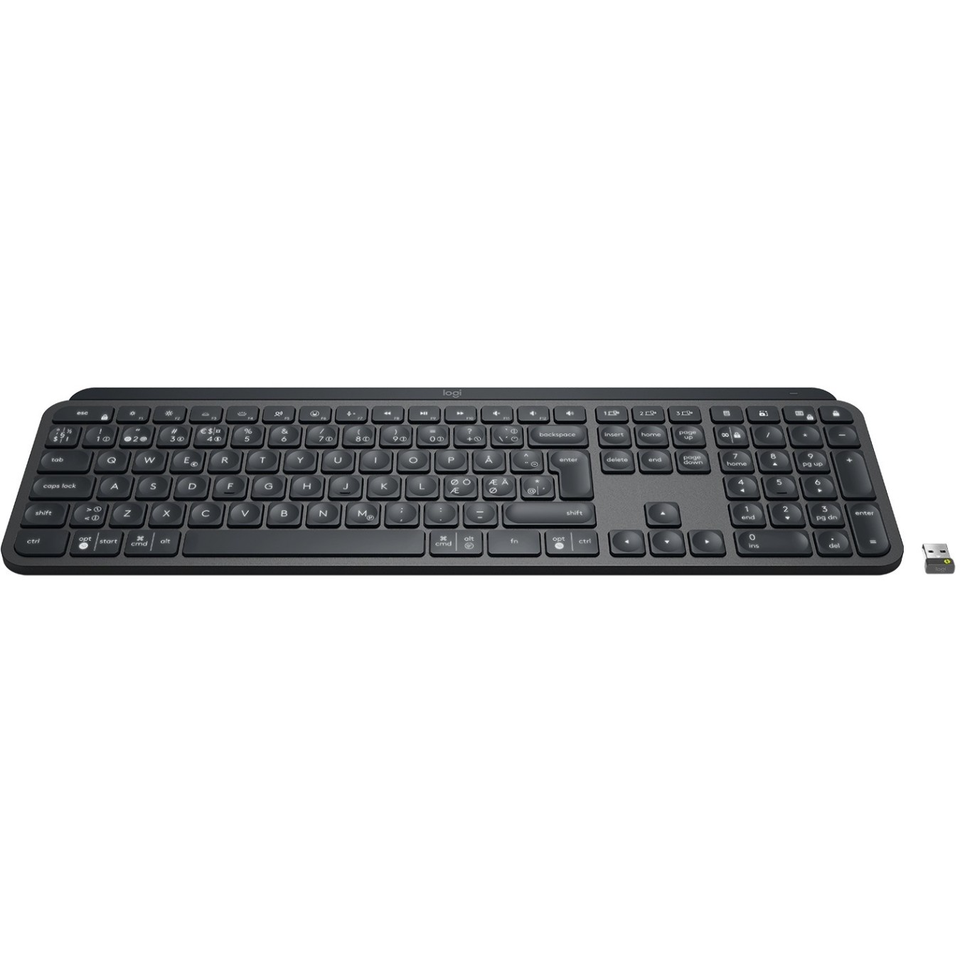 MX Keys for Business - Graphite - 100% Full-Size, Bluetooth/2.4G Tri-Mode, Backlit, Scissor switches