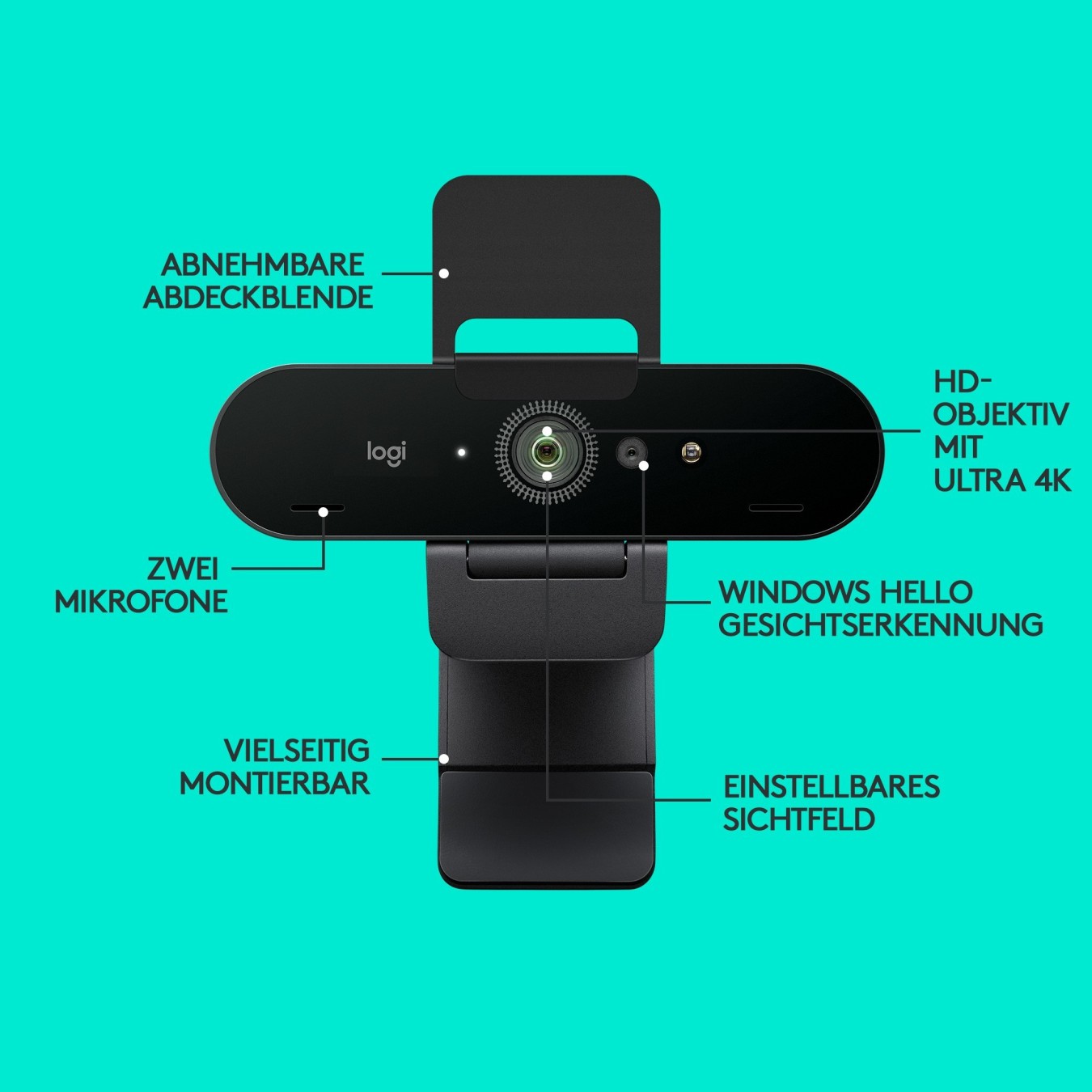 Logitech Brio 4K Stream Edition - 4096x2160, USB-C, 90° FOV — Buy in Cyprus with Fast Delivery