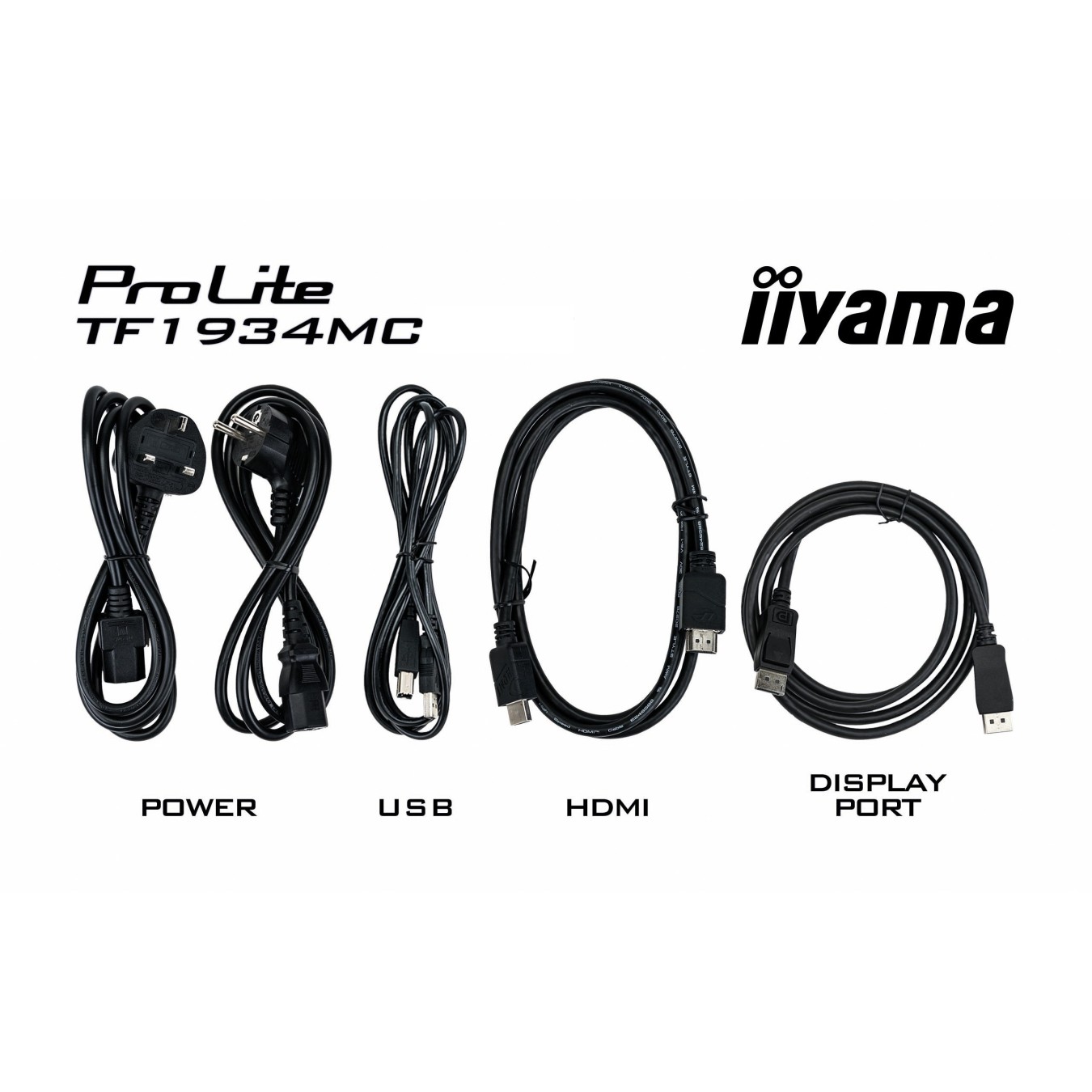 IIYAMA TF1934MC-B7X M-Touch Monitor - TF1934MC-B7X - 19-inch 5:4, HDMI, DP, USB — Buy in Cyprus with Fast Delivery