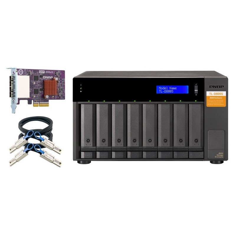 Buy QNAP TL-D800S 8-bay desktop SATA JBOD expansion unit - TL-D800S - 8 bays, JB... in Cyprus, Nicosia, Limassol, Larnaka, Pafos