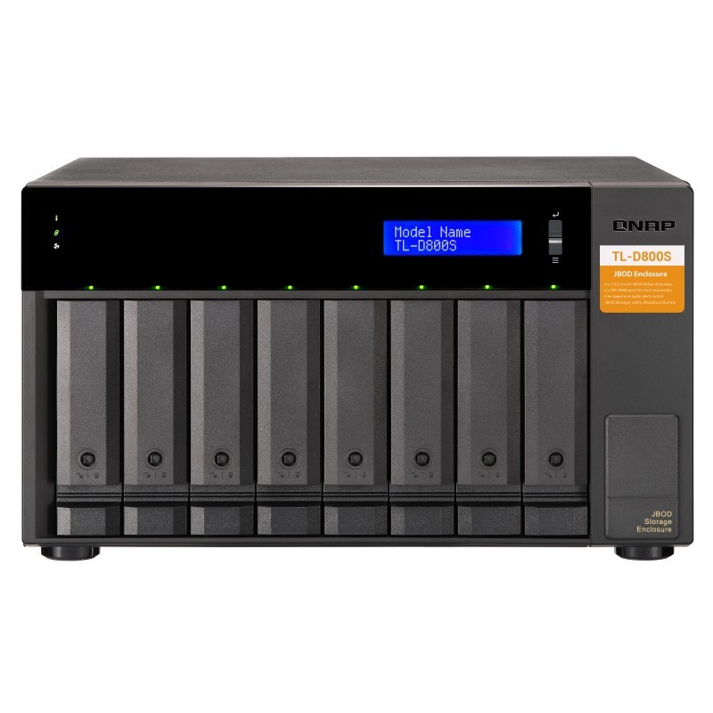 Buy QNAP TL-D800S 8-bay desktop SATA JBOD expansion unit - TL-D800S - 8 bays, JB... in Cyprus, Nicosia, Limassol, Larnaka, Pafos