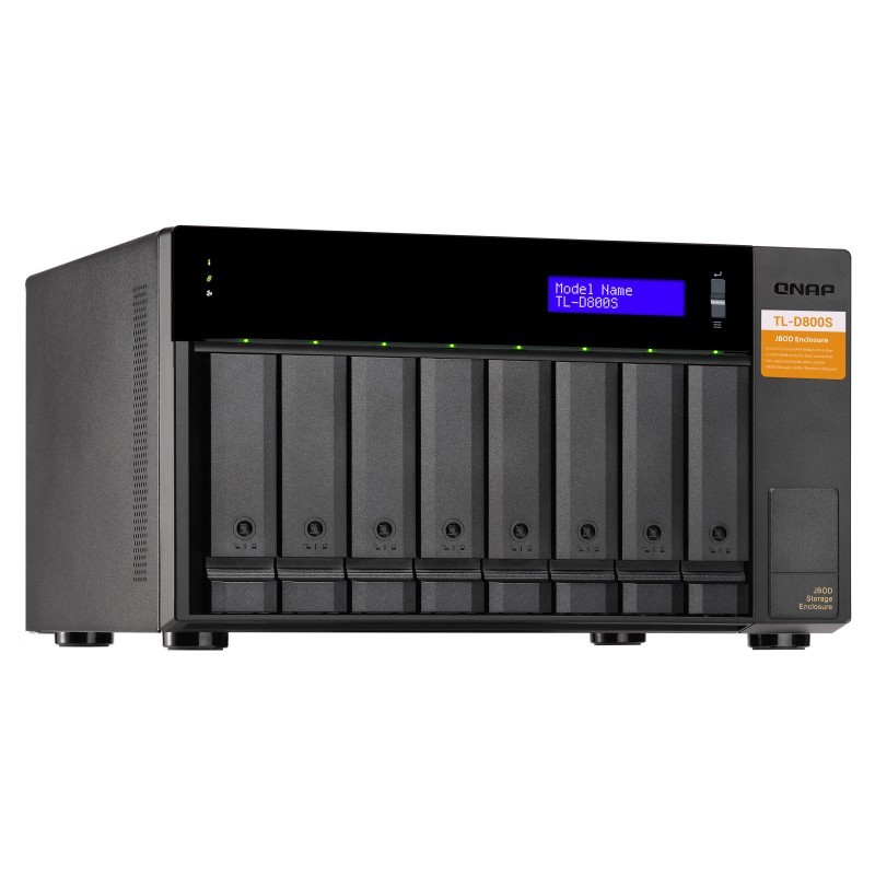 Buy QNAP TL-D800S 8-bay desktop SATA JBOD expansion unit - TL-D800S - 8 bays, JB... in Cyprus, Nicosia, Limassol, Larnaka, Pafos