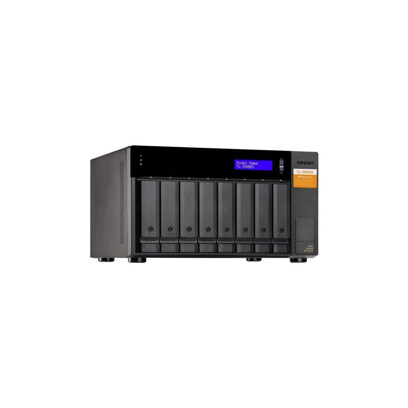 QNAP TL-D800S 8-bay desktop SATA JBOD expansion unit - TL-D800S - 8 bays, JBOD, 3.5-inch HDD support