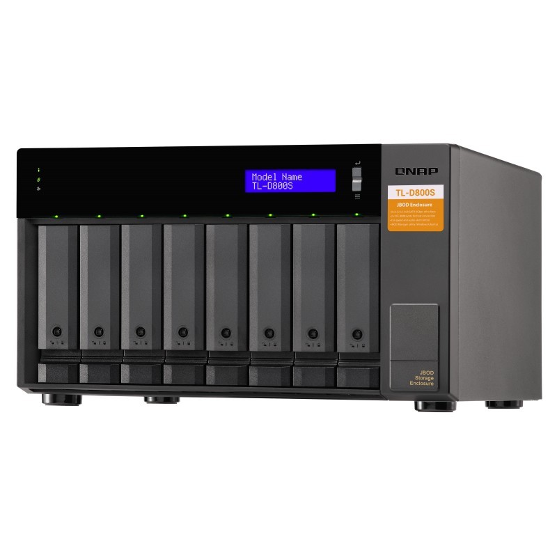 Buy QNAP TL-D800S 8-bay desktop SATA JBOD expansion unit - TL-D800S - 8 bays, JB... in Cyprus, Nicosia, Limassol, Larnaka, Pafos