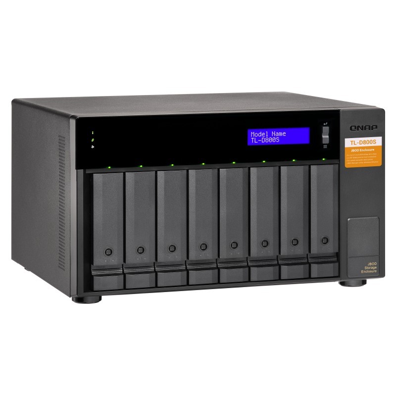 Buy QNAP TL-D800S 8-bay desktop SATA JBOD expansion unit - TL-D800S - 8 bays, JB... in Cyprus, Nicosia, Limassol, Larnaka, Pafos