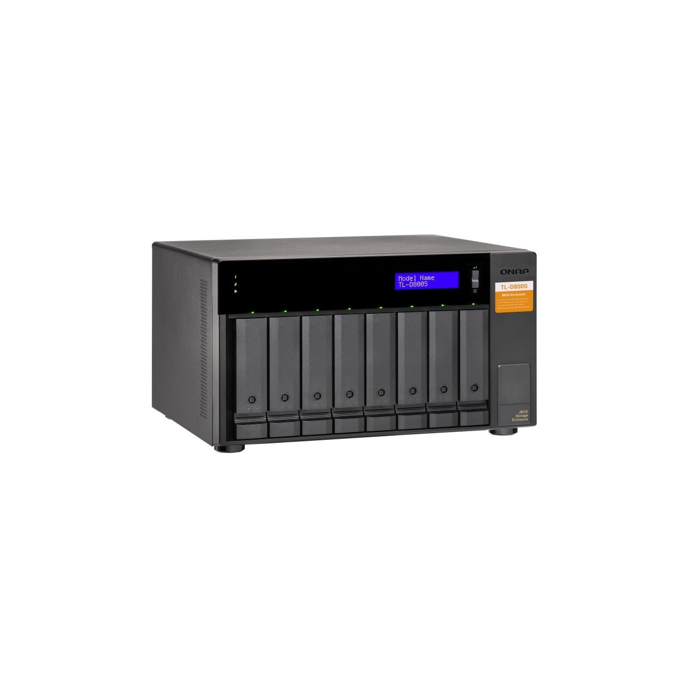 QNAP TL-D800S 8-bay desktop SATA JBOD expansion unit - TL-D800S - 8 bays, JBOD, 3.5-inch HDD support