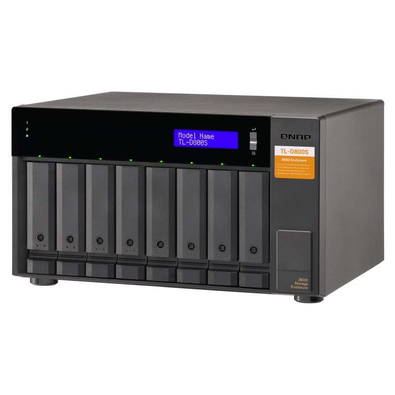 Buy QNAP TL-D800S 8-bay desktop SATA JBOD expansion unit - TL-D800S - 8 bays, JB... in Cyprus, Nicosia, Limassol, Larnaka, Pafos
