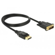 DELOCK DisplayPort 1.2 to DVI-D 24+1 Passive Cable - 1 m - Black — Buy in Cyprus with Fast Delivery