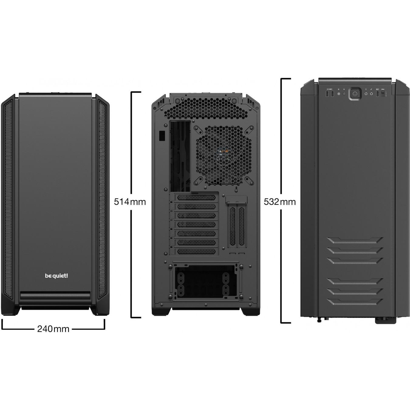 be quiet! Silent Base 601 Window - 601 - Black — Buy in Cyprus with Fast Delivery