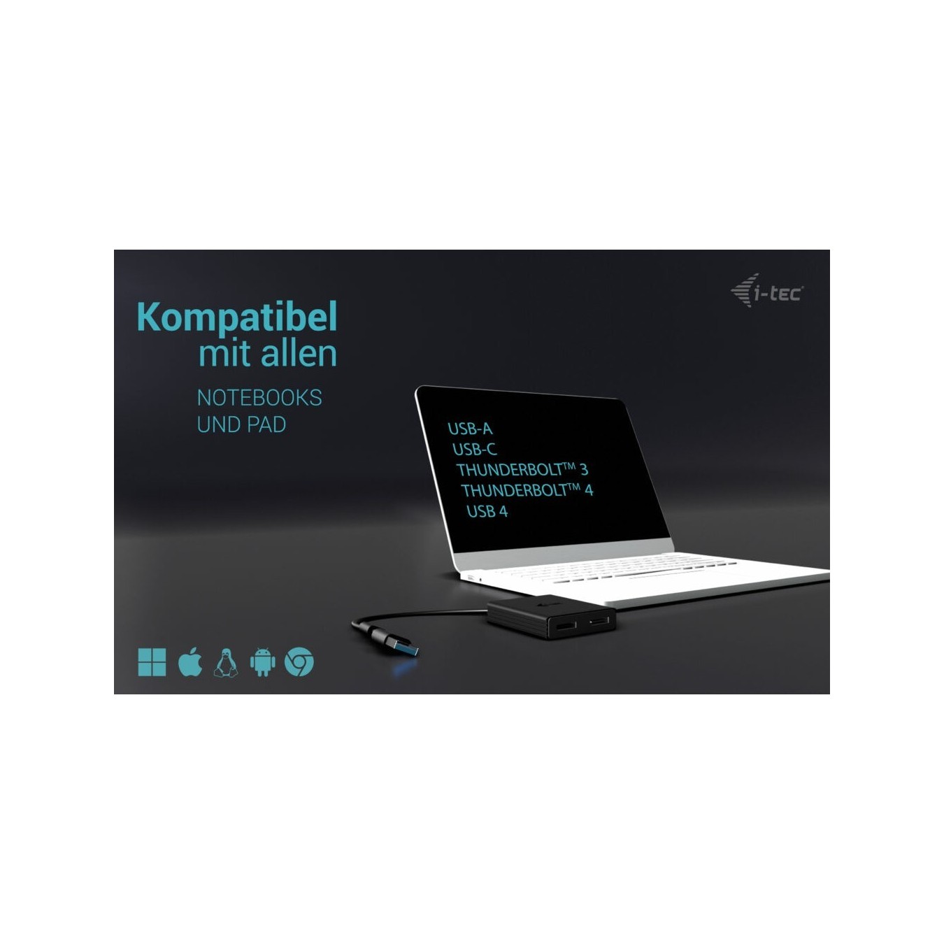 I-TEC USB-C to DP Dual Adapter - (2x DisplayPort outputs) — Buy in Cyprus with Fast Delivery