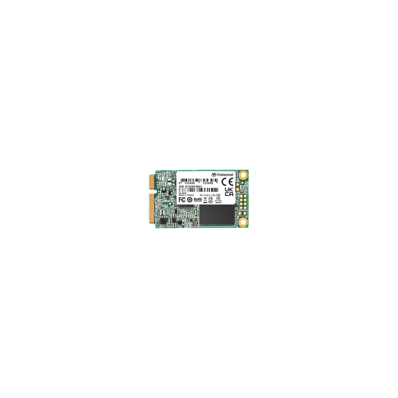 Transcend 128GB mSATA SSD - SATA III, 3D TLC NAND — Buy in Cyprus with Fast Delivery