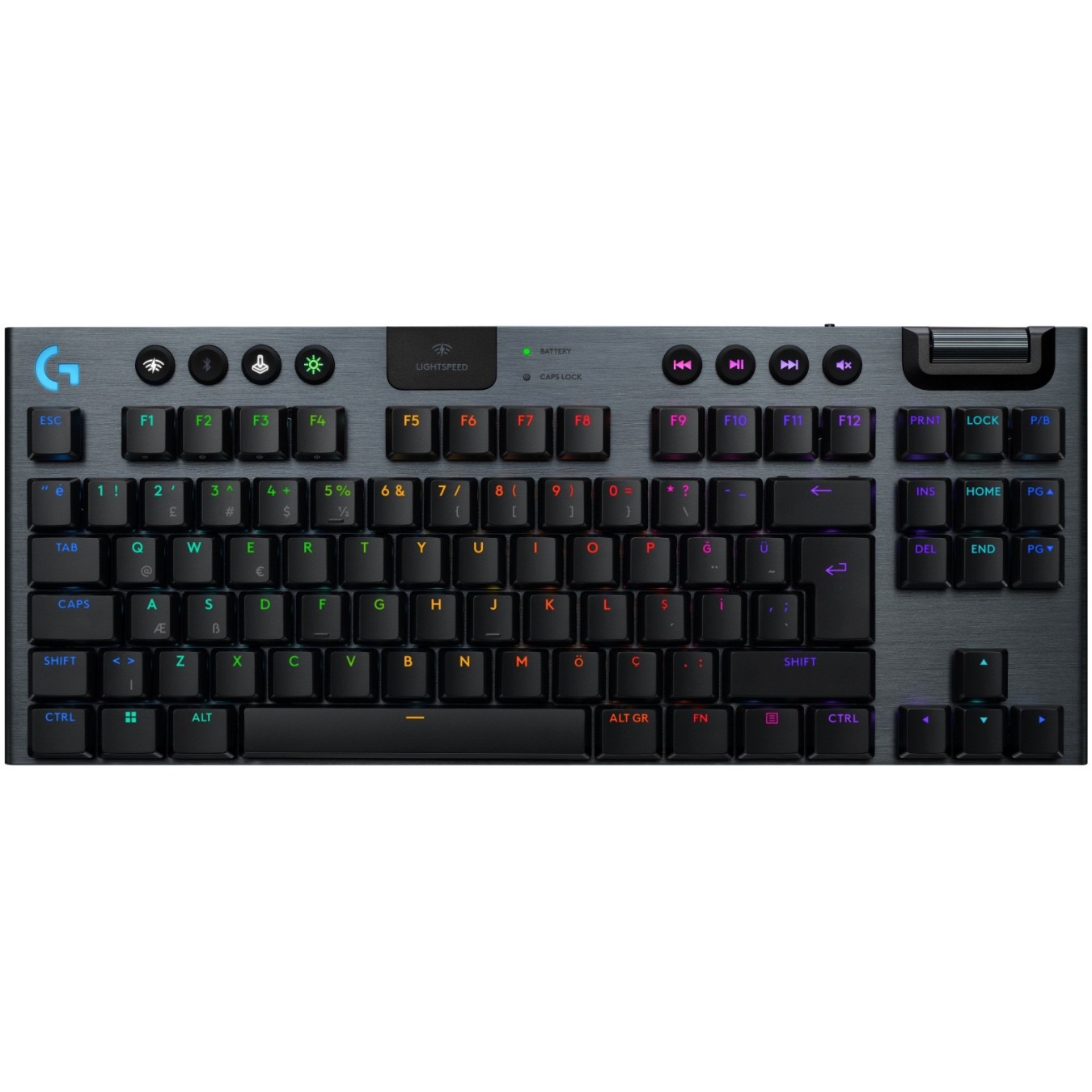 Logitech G915 X LIGHTSPEED TKL Wireless Gaming Keyboard Black (US) - G915 - Per-Key RGB, Tri-Mode, 87%