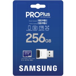 Buy Samsung PRO Plus microSDXC 256GB + USB card reader - 180 MB/s in Cyprus, Nicosia, Limassol, Larnaka, Pafos